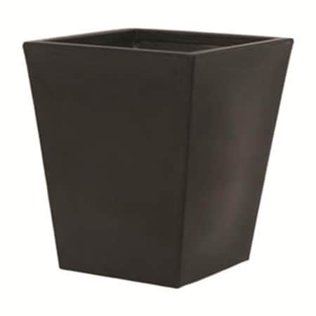 Tusco 22 in. Cosmopolitan Square Planter - Black TUSCT22BK